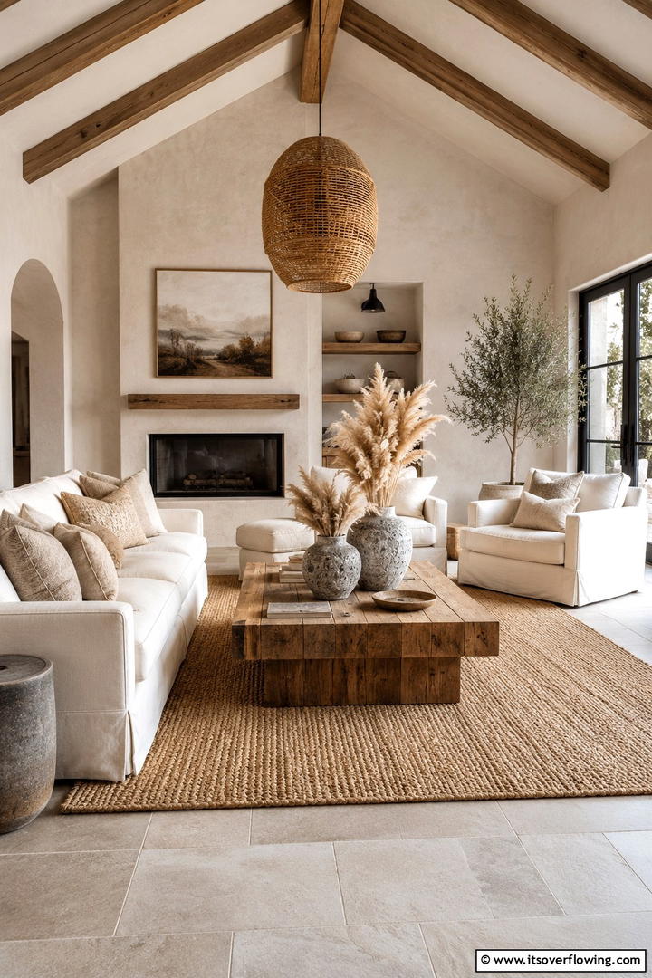 Earthy Neutral Living Room - 50 Fall Decor Trends 2025 to Inspire Seasonal Style