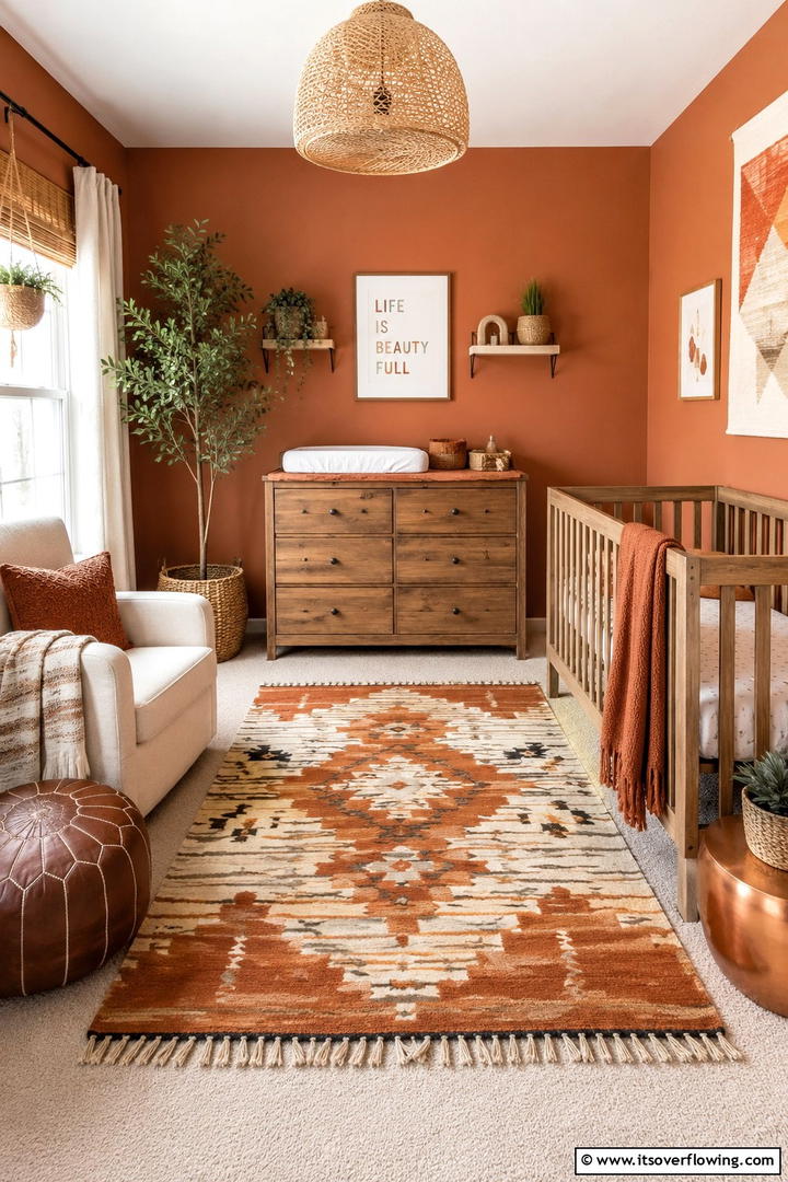 Earthy Terracotta - 30 Soothing Nursery Color Ideas for a Calming Atmosphere