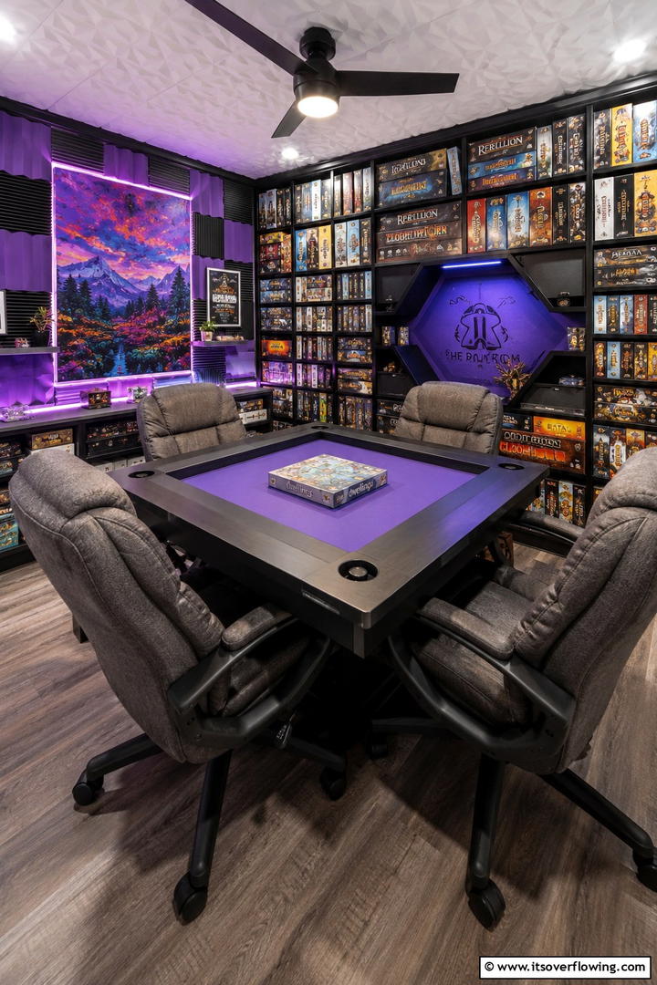 Eclectic Board Game Room - 30 Teen Hangout Room Ideas for Modern & Functional Spaces