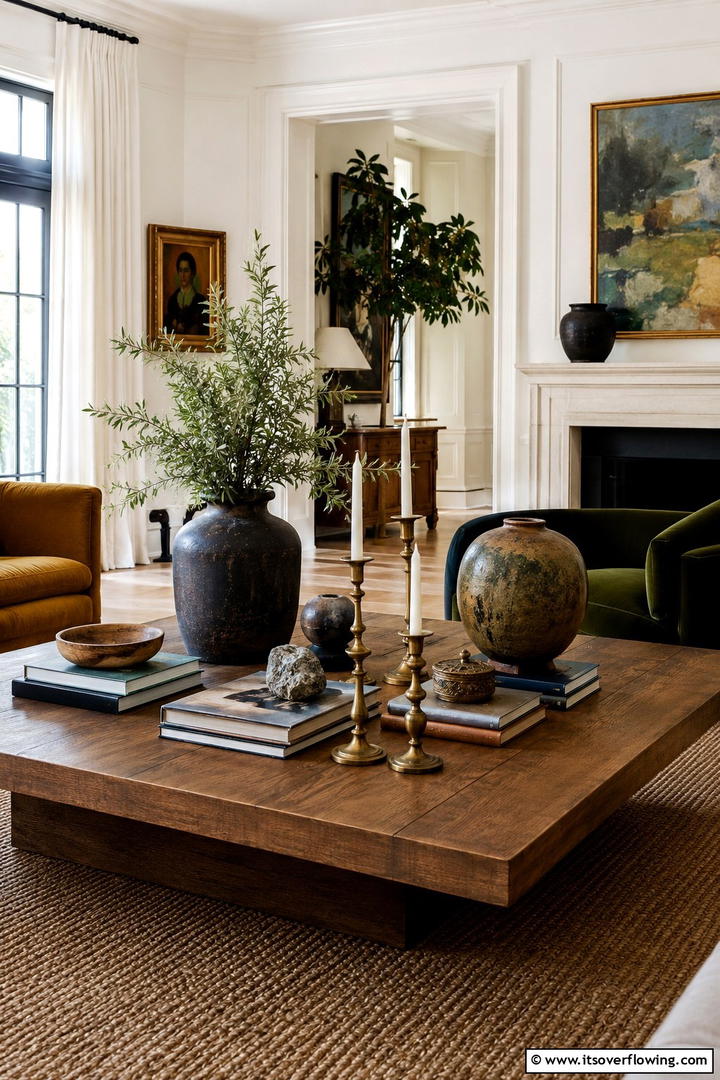 Eclectic Coffee Table Displays - 25 Eclectic Living Room Ideas for a Unique and Vibrant Space