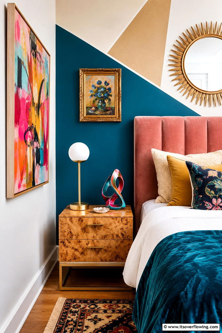 Eclectic Mix Nightstand Decor - 30 Nightstand Decor Ideas to Enhance Your Bedroom Style
