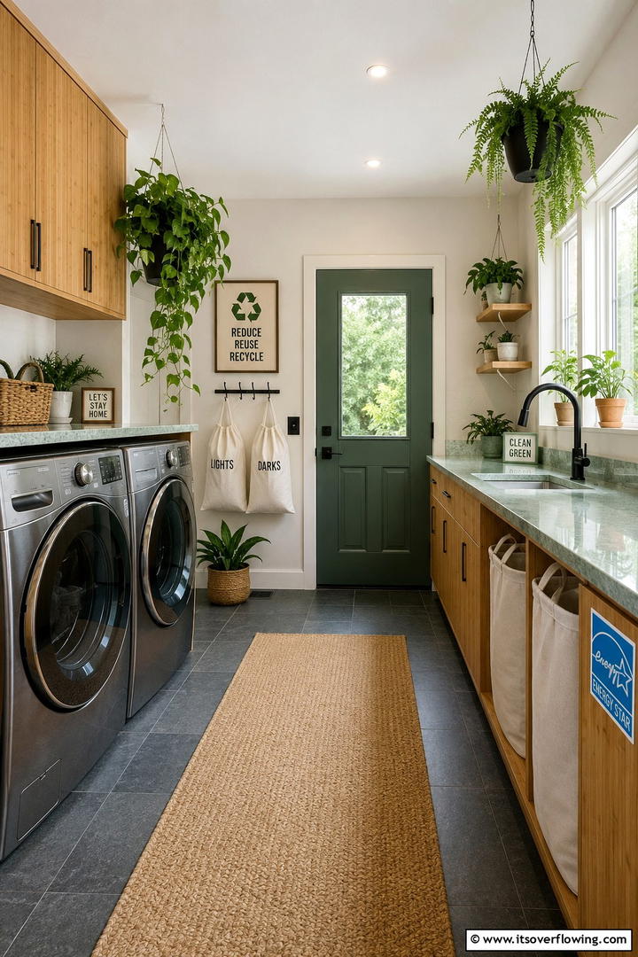 Eco Friendly Laundry Solutions - 30 Mudroom Laundry Room Combo Ideas for Efficient Spaces