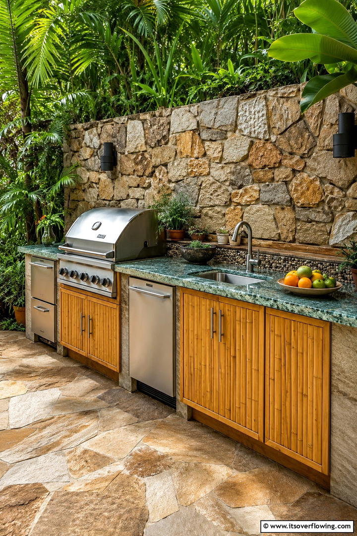 Eco Friendly Outdoor Kitchen - 30 Modern Backyard Ideas to Transform Your Outdoor Oasis