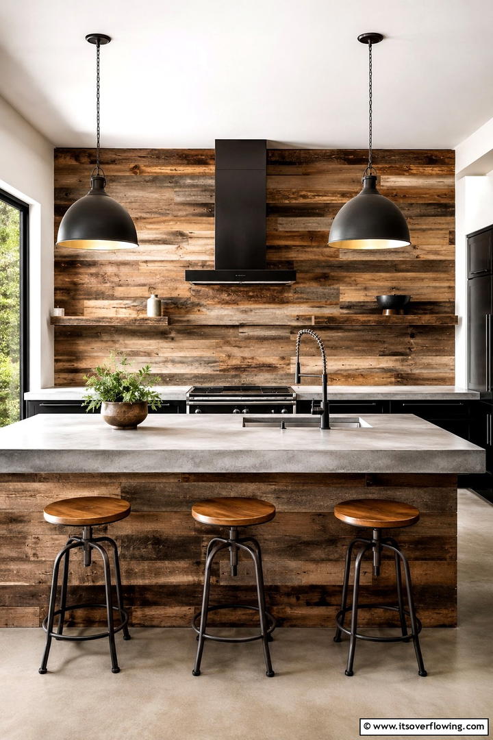 Eco Friendly Reclaimed Shiplap - 30 Shiplap Backsplash Ideas to Elevate Kitchen Design