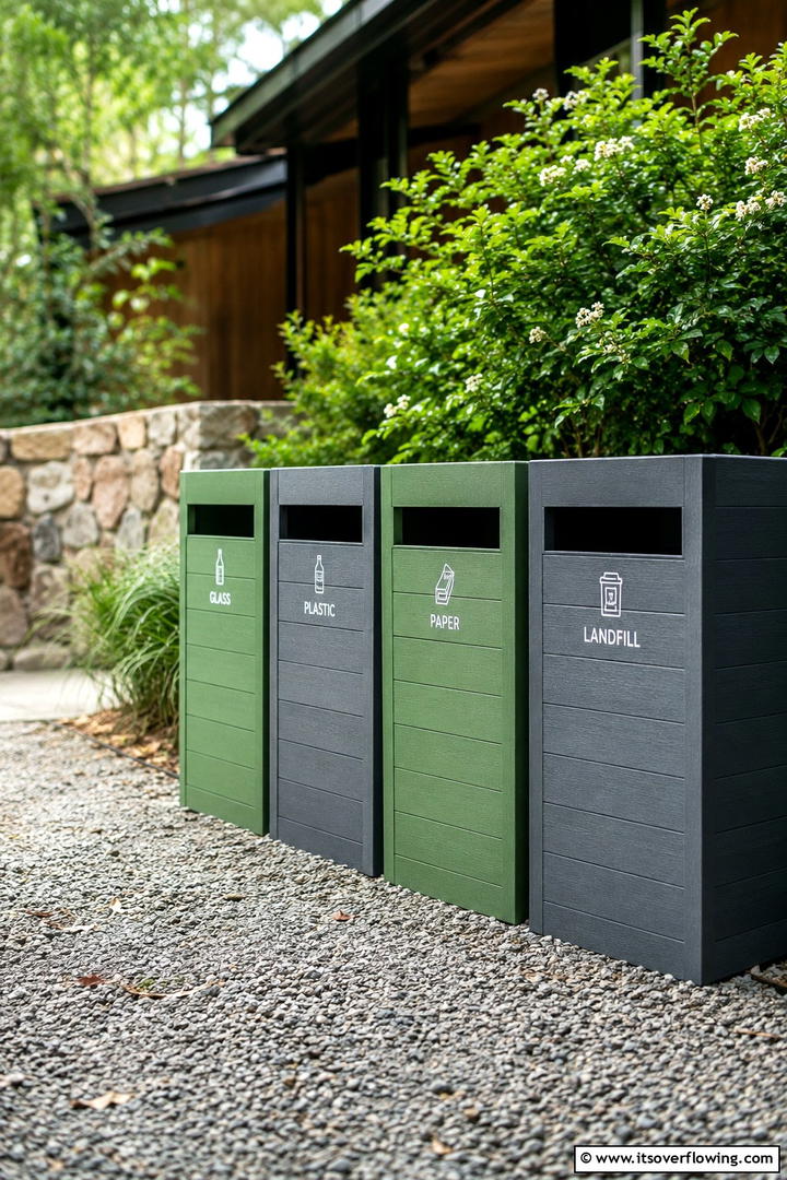 Eco Friendly Recycled Bins - 30 Outdoor Toy Storage Ideas to Keep Your Yard Clutter-Free