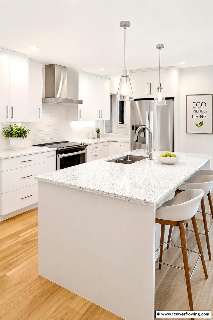 Eco Friendly White Kitchen Design - 30 Small White Kitchen Ideas for Bright, Airy Spaces