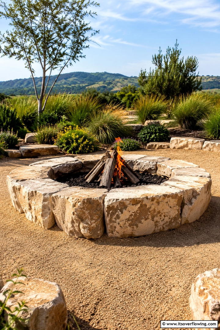 Eco friendly Stone Fire Pit - 30 Elegant Stone Fire Pit Ideas for Backyard Entertaining
