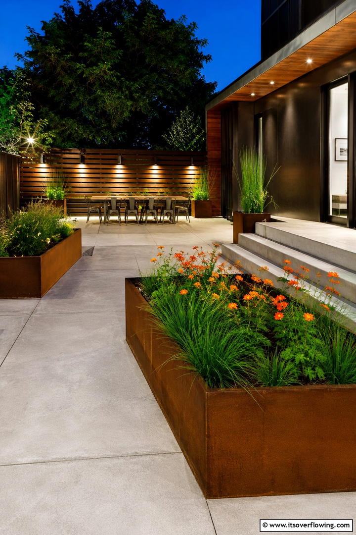 Edgy Contemporary Garden - 30 Perennial Flower Bed Ideas for Year-Round Blooms