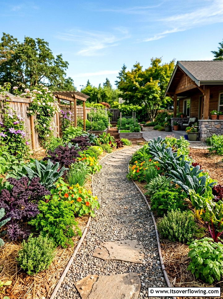 Edible Border Garden - 25 small garden ideas on a budget
