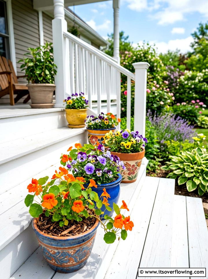 Edible Flower Pots - 25 front porch ideas with edible plants