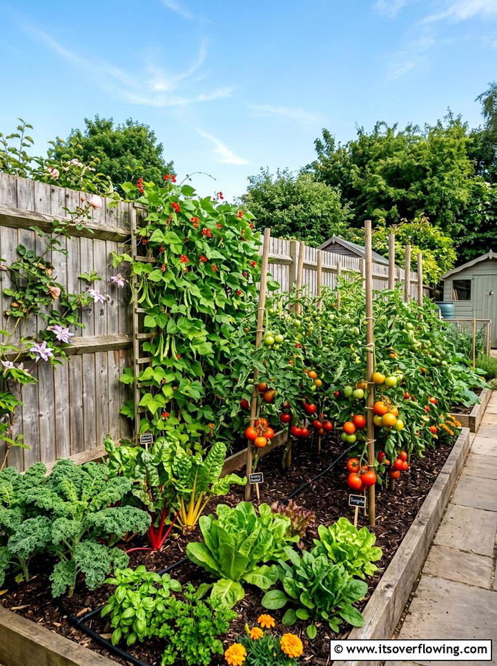 Edible Garden Bed - 25 garden design ideas for fence lines