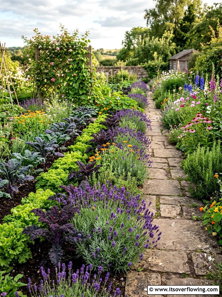 Edible Garden Border - 25 creative garden ideas with salad gardens