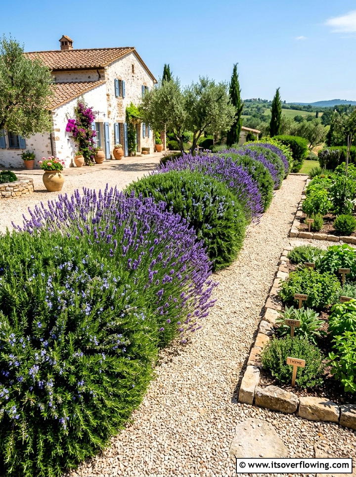 Edible Herb Hedge Border - 25 backyard ideas with hedges