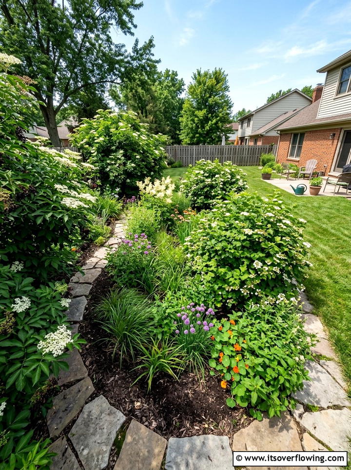 Edible Rain Garden - 25 backyard ideas with rain garden
