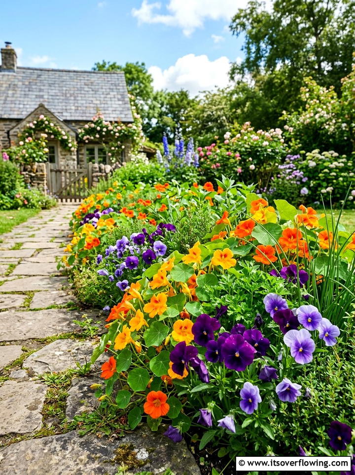 Edible flower border - 25 garden design ideas with edible plants