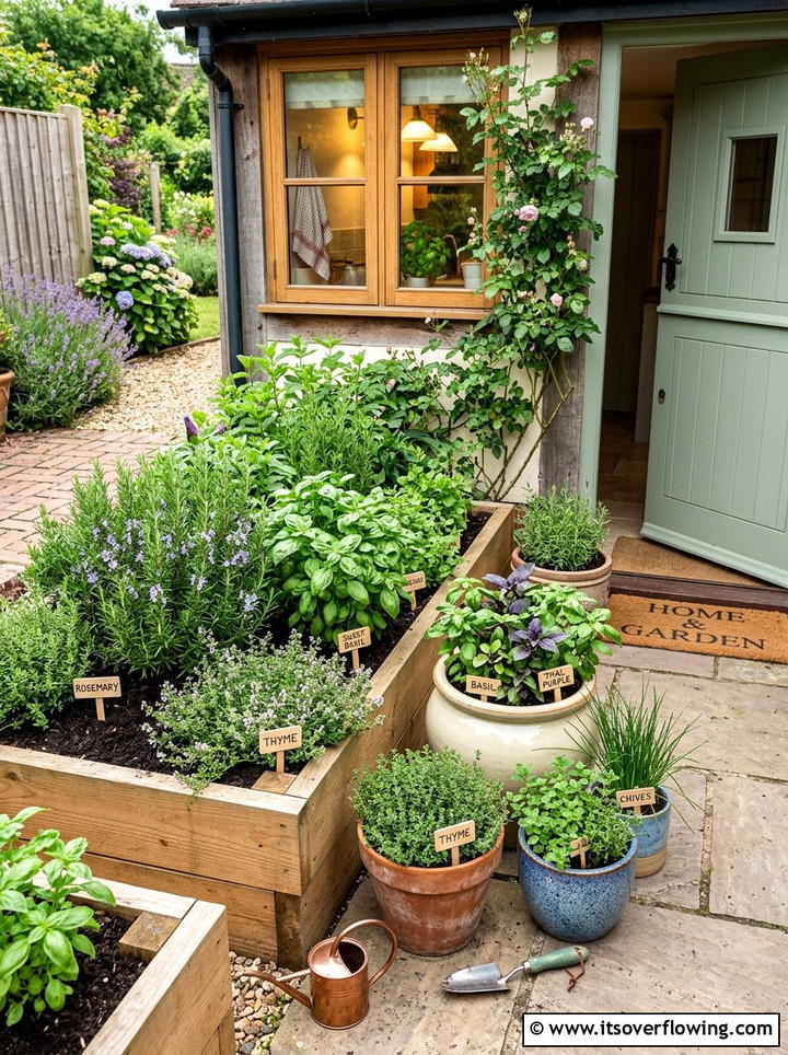 Edible herb garden - 25 garden ideas for backyards