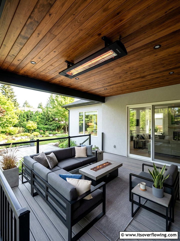 Electric Infrared Heater - 25 front porch ideas for cold climates