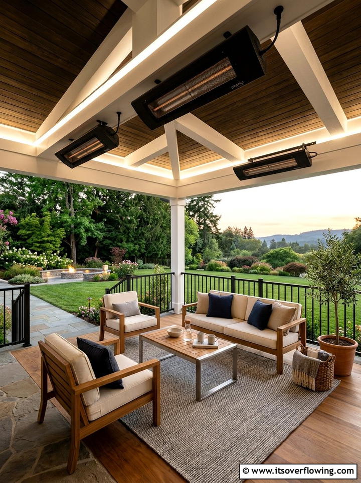 Electric Patio Heaters - 25 backyard ideas for year round use