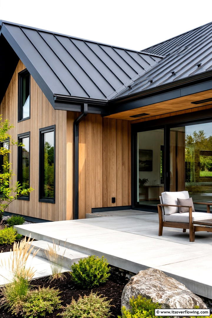 Elegant Facade Lighting - 30 Scandinavian House Exterior Ideas for Modern Homes