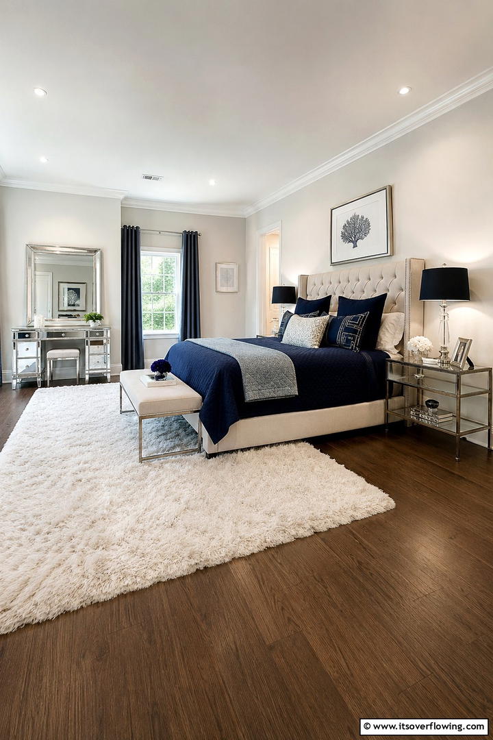Elegant Glass Touch - 30 Innovative Nightstand Ideas for Bedroom Functionality