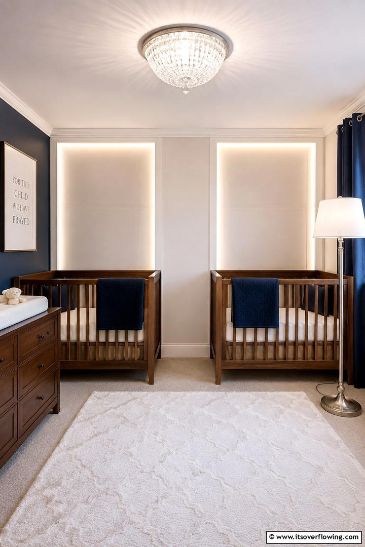 Elegant Nursery Lighting - 30 Twin Nursery Ideas for Stylish & Functional Baby Spaces