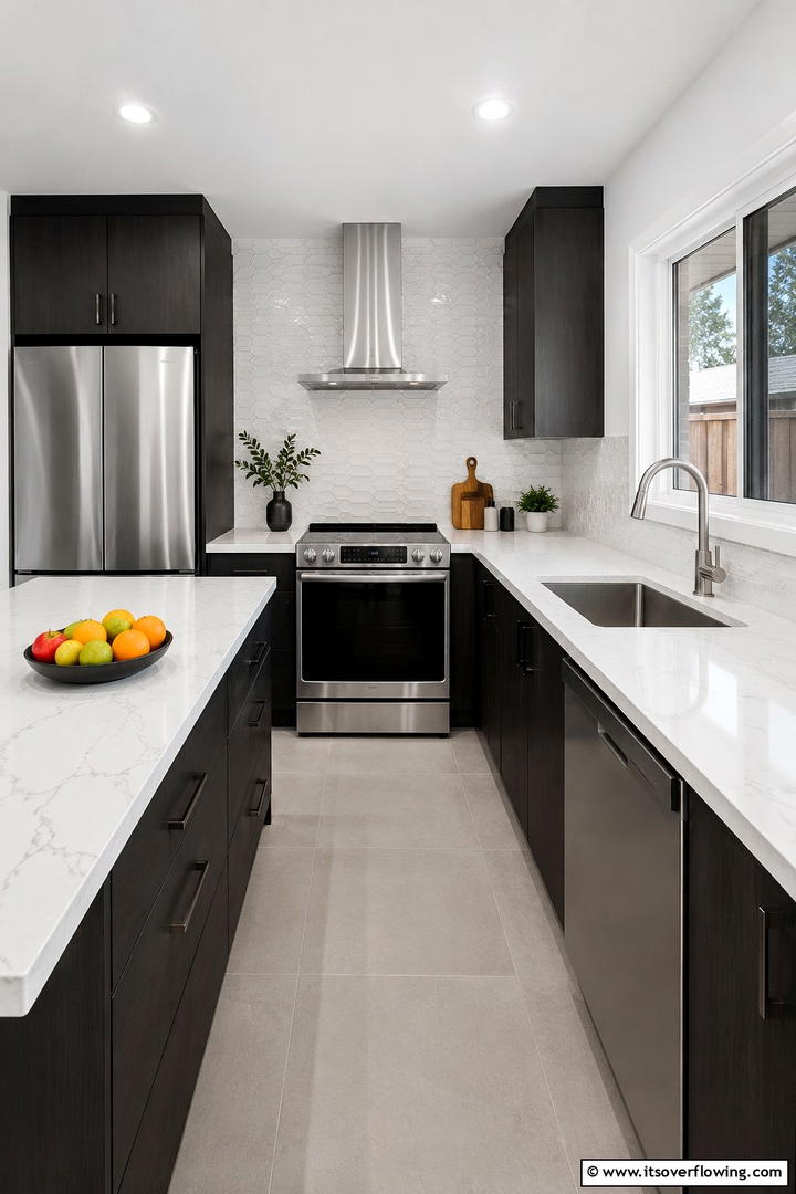 Elegant White Countertops - 30 Small White Kitchen Ideas for Bright, Airy Spaces