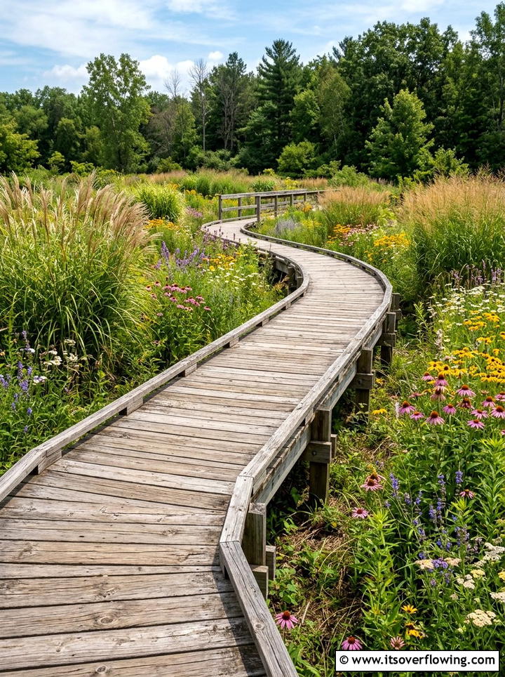 Elevated Walkway - 25 garden design ideas with height variation