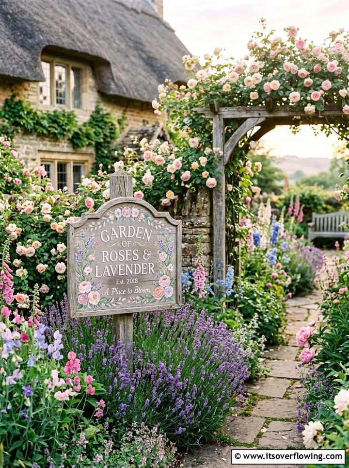 Enamel Garden Row Marker - 25 garden ideas with garden signs