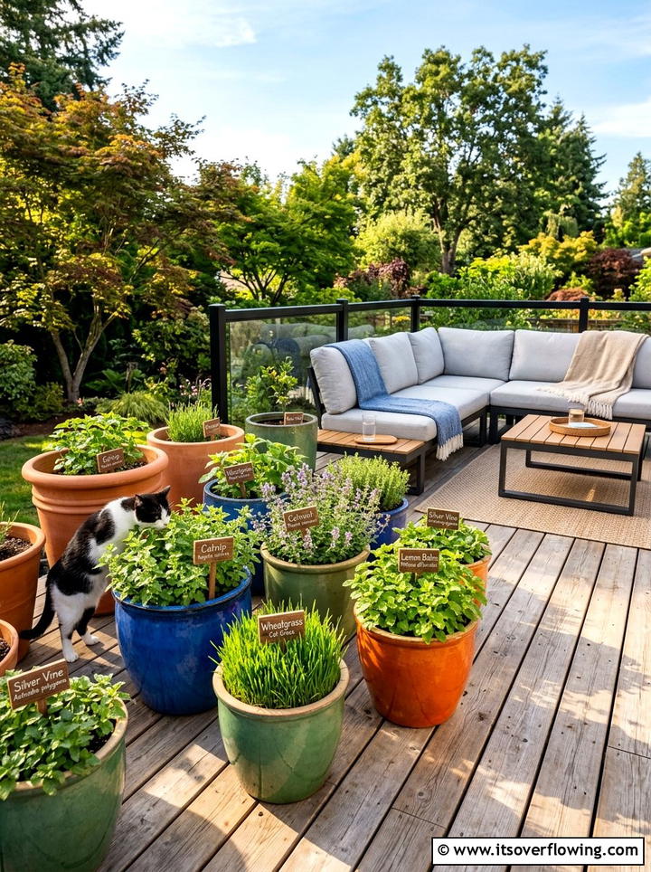 Enclosed cat patio - 25 creative garden ideas with pet friendly plants