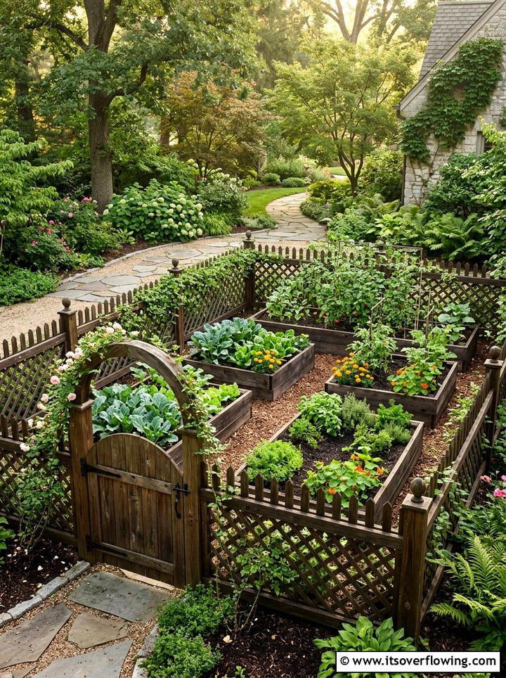 Enclosed raised bed garden - 25 backyard ideas with raised beds