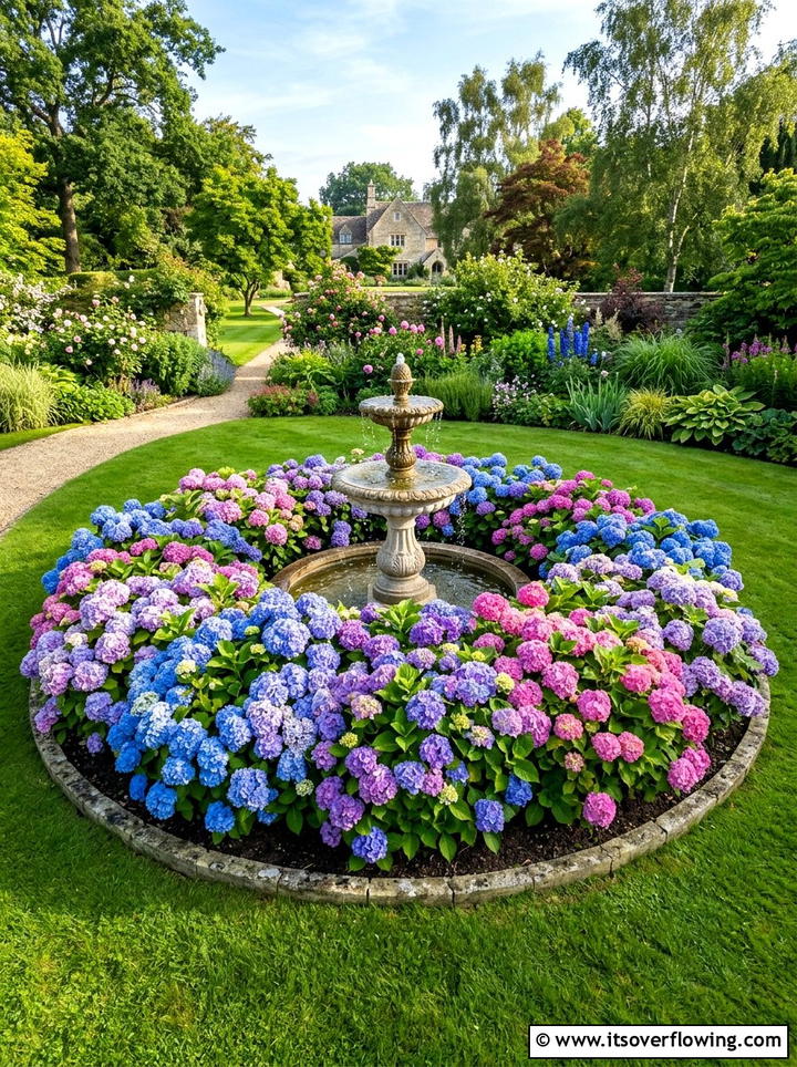 Endless Summer hydrangea layout - 25 garden ideas with hydrangeas
