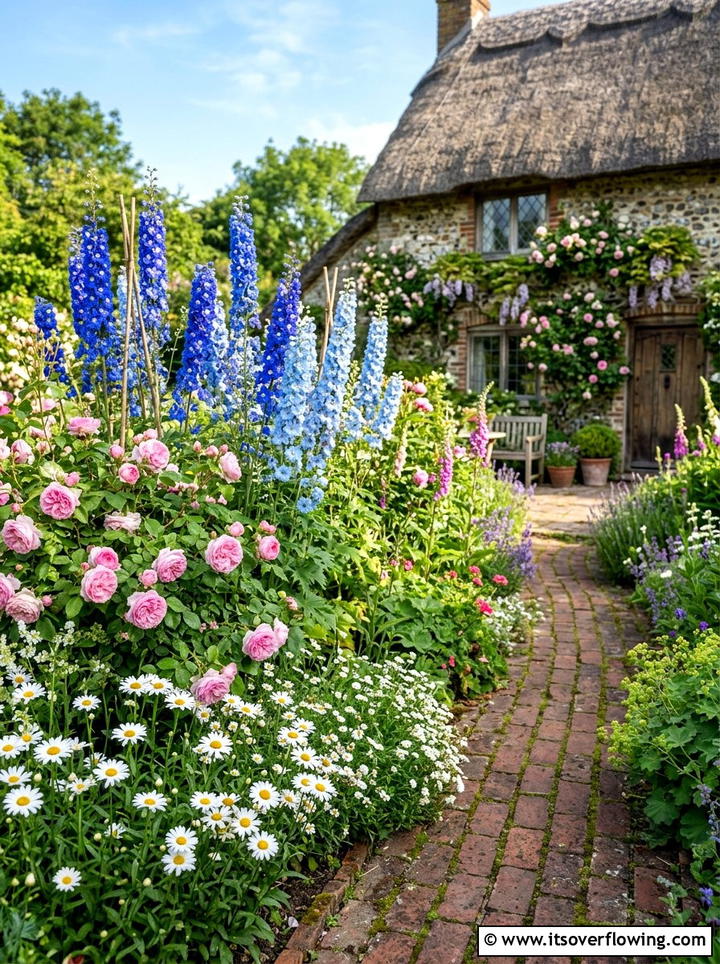 English Cottage Garden - 25 small garden ideas with layered plants
