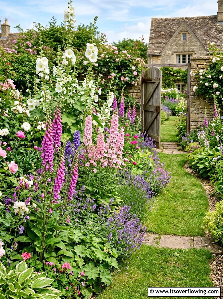 English Cottage Garden Border - 25 garden design ideas for farmhouse landscapes