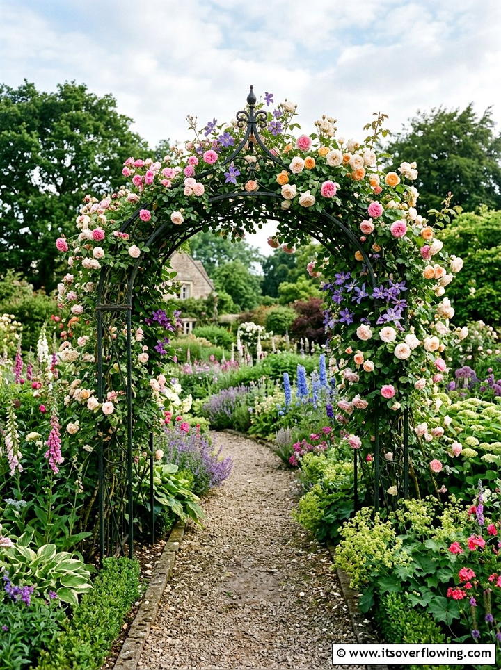 English Country Garden Arbor - 25 garden ideas with arbors