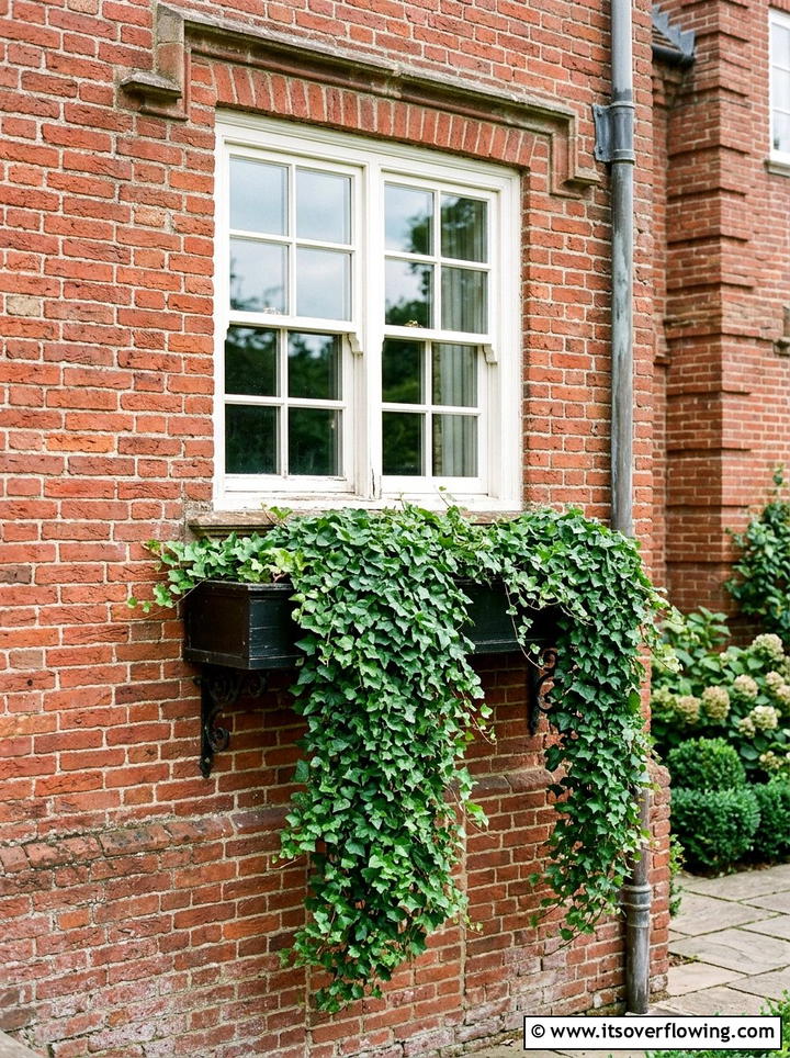 English Ivy Window Box - 25 garden ideas with window boxes