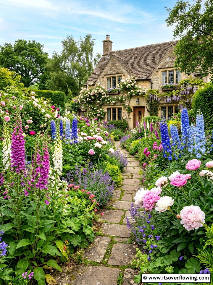 English cottage garden - 25 garden ideas for cottage homes