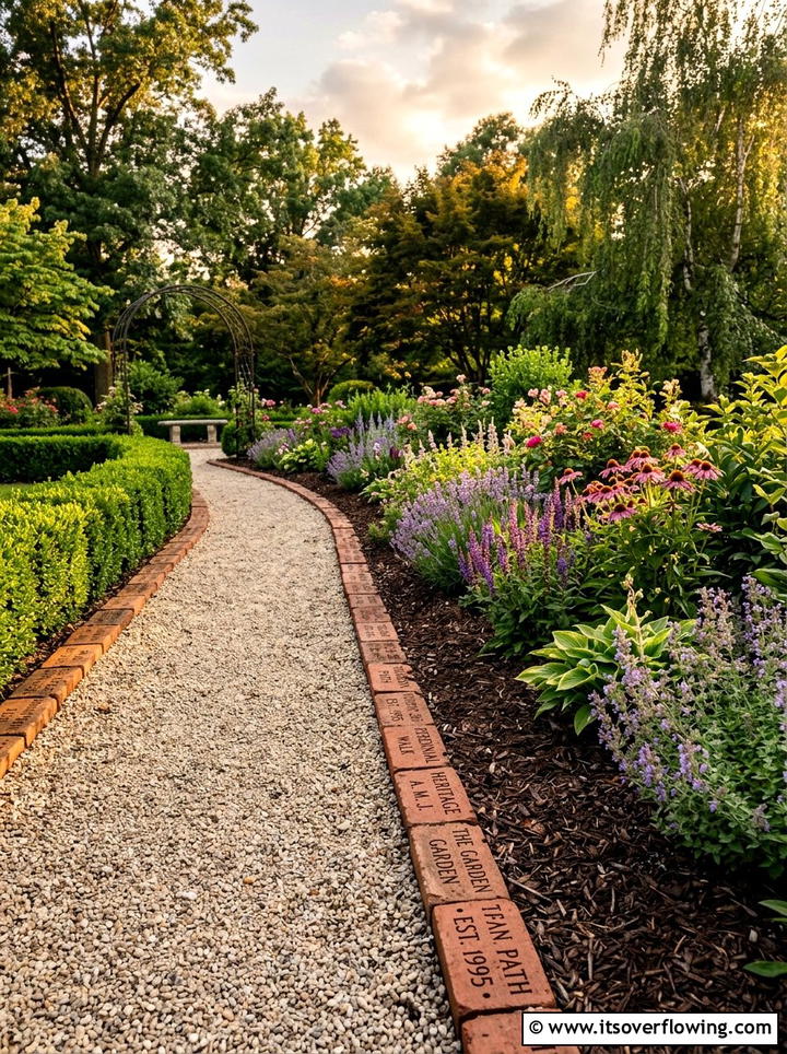 Engraved Brick Markers - 25 recycled garden ideas with garden markers