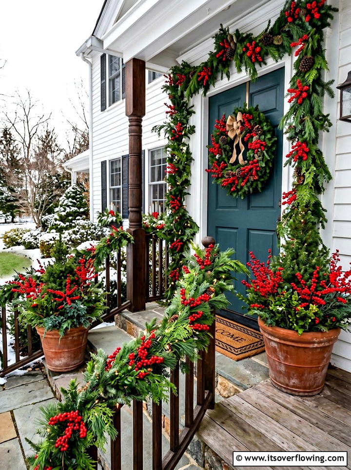 Entryway Steps Decor - 25 front porch decor ideas with holiday entry styling