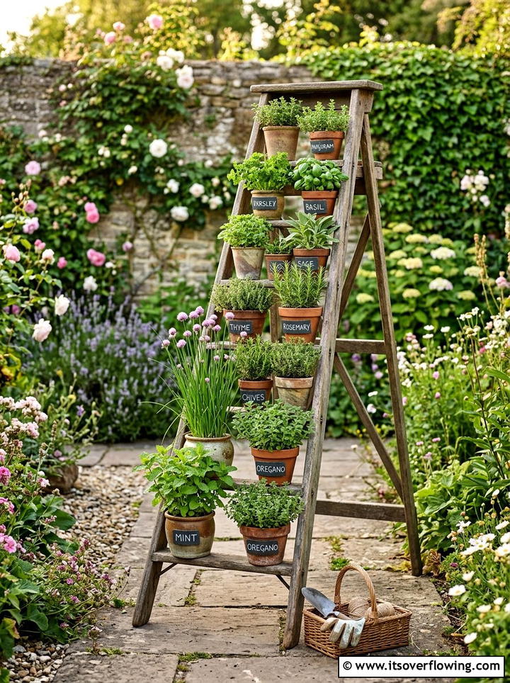 Escalier Herb Garden - 25 small garden ideas with edible garden