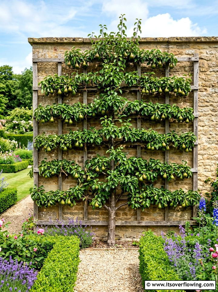 Espalier Fruit Tree - 25 creative garden ideas with patio fruit trees