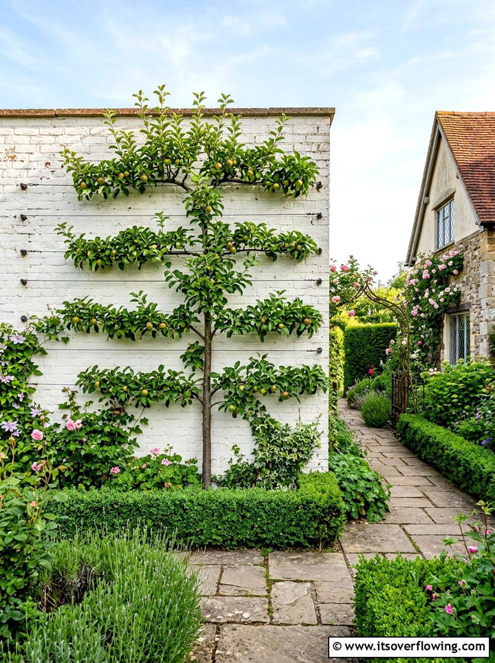 Espalier Fruit Trees - 25 garden design ideas for side yard strips