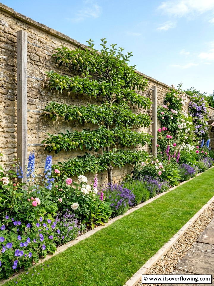 Espalier fruit tree frame - 25 garden ideas with trellis