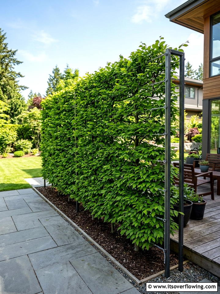 Espalier privacy screen - 25 creative garden ideas with espalier trees