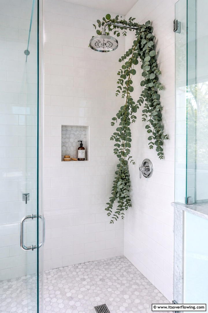 Eucalyptus Shower Garland - 50 Fall Bathroom Decor Ideas Roundup- Timeless Tips