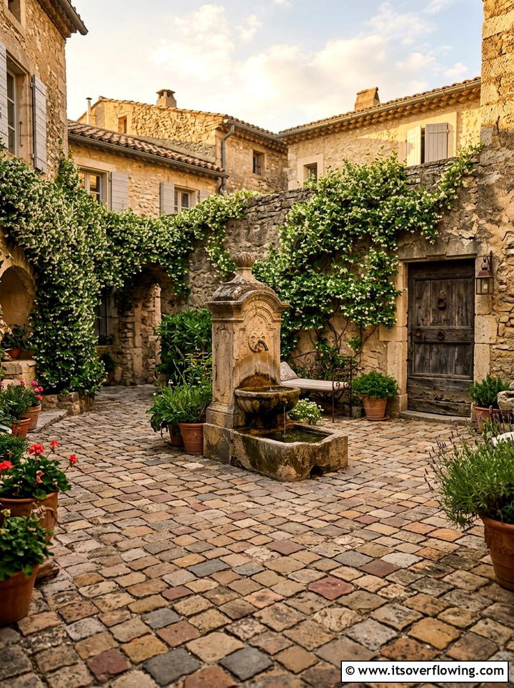 European Courtyard Paver - 25 garden ideas with pavers