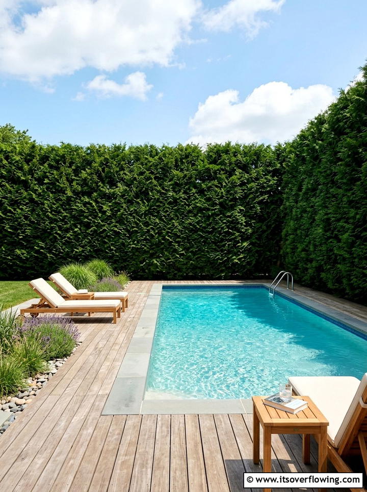 Evergreen Grass Meadow Edge - 25 garden design ideas with evergreen structure