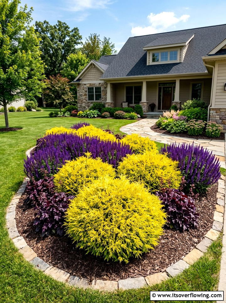 Evergreen Ground Cover Path - 25 garden design ideas with evergreen structure