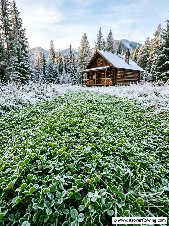 Evergreen clover turf - 25 backyard ideas with clover lawn