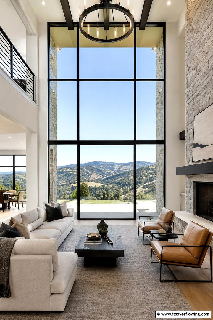 Expansive Windows for Natural Light - 30 Modern Ranch House Ideas for Contemporary Country Living