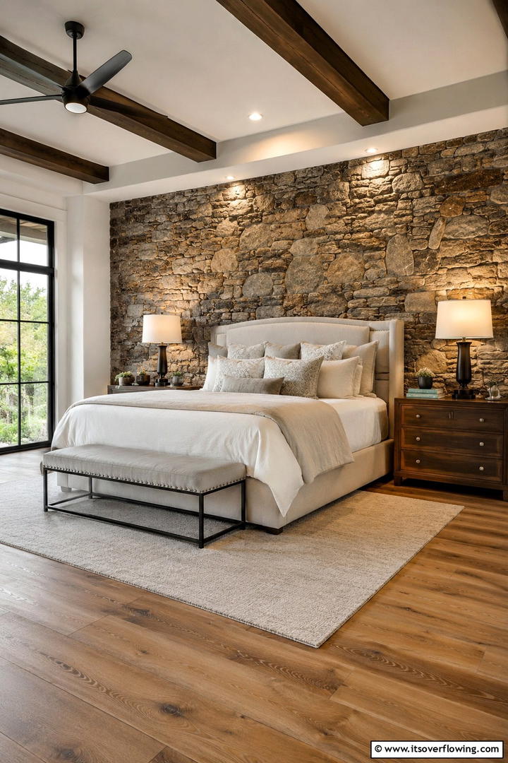 Exposed Stone Details - 30 Spanish Mediterranean House Ideas for Warm Exteriors